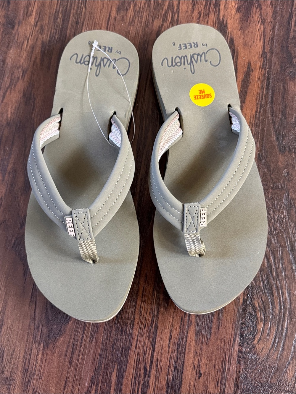 Reef Women's Sandals in Olive Green with Neutral Accents